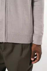 Chaqueta de punto con cremallera hombre