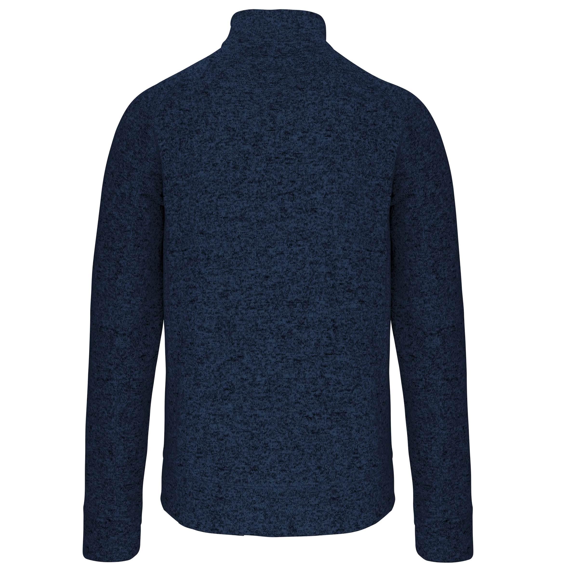 Chaqueta jaspeada con cremallera hombre