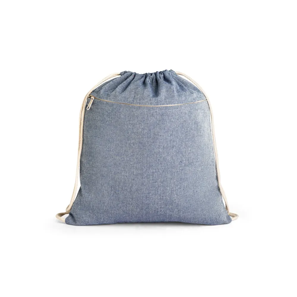 CHANCERY. Bolsa de cordón de algodón reciclado (70%), poliéster (30% rPET) (140 g/m²)