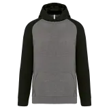 Sudadera bicolor con capucha para niños