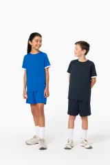 Pantalón corto multideporte de poliéster infantil