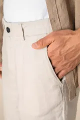 Bermuda de lino hombre