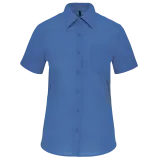 Camisa popelina de polialgodón manga corta de fácil cuidado mujer
