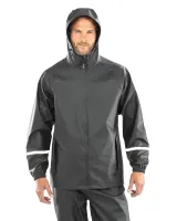 Chaqueta impermeable Prism PU con bandas reflectantes