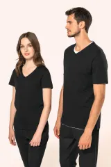 Camiseta Supima® cuello de pico manga corta hombre