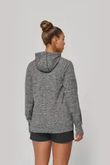 Sudadera deportiva capucha 1/4 cremallera unisex