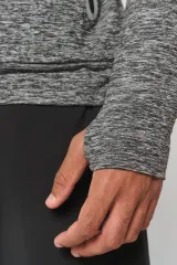 Sudadera deportiva capucha 1/4 cremallera unisex