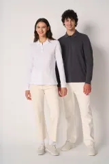 Polo punto piqué LSL mujer