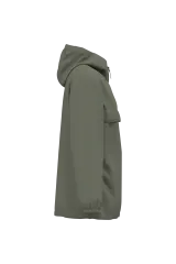 Chaqueta cortavientos impermeable ecorresponsable 1/4 cremallera unisex
