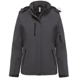 Parka softshell acolchada con capucha mujer