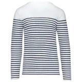 White / Navy Stripes