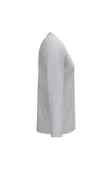 Camiseta manga larga y cuello de pico hombre