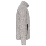 Chaqueta jaspeada con cremallera hombre