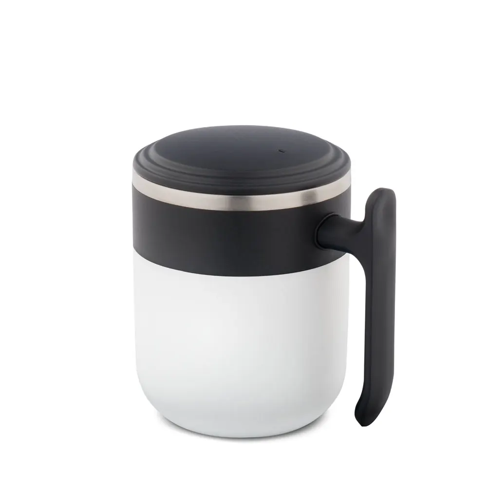 MALDINI. Taza de viaje con interior de acero inoxidable y acabado mate, 400 mL