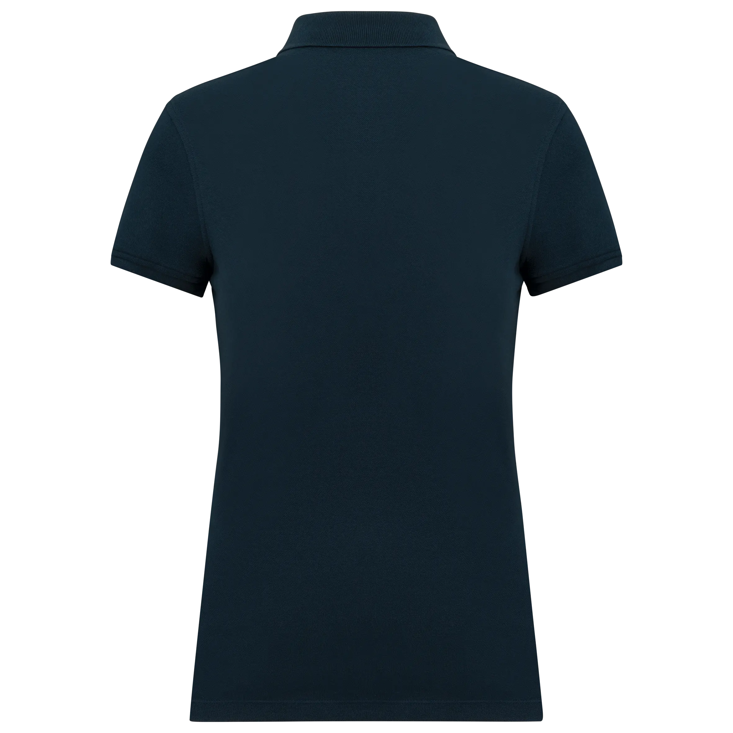 Polo de punto piqué manga corta mujer