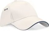 Gorra Ultimate - 5 paneles con sándwich contrastado