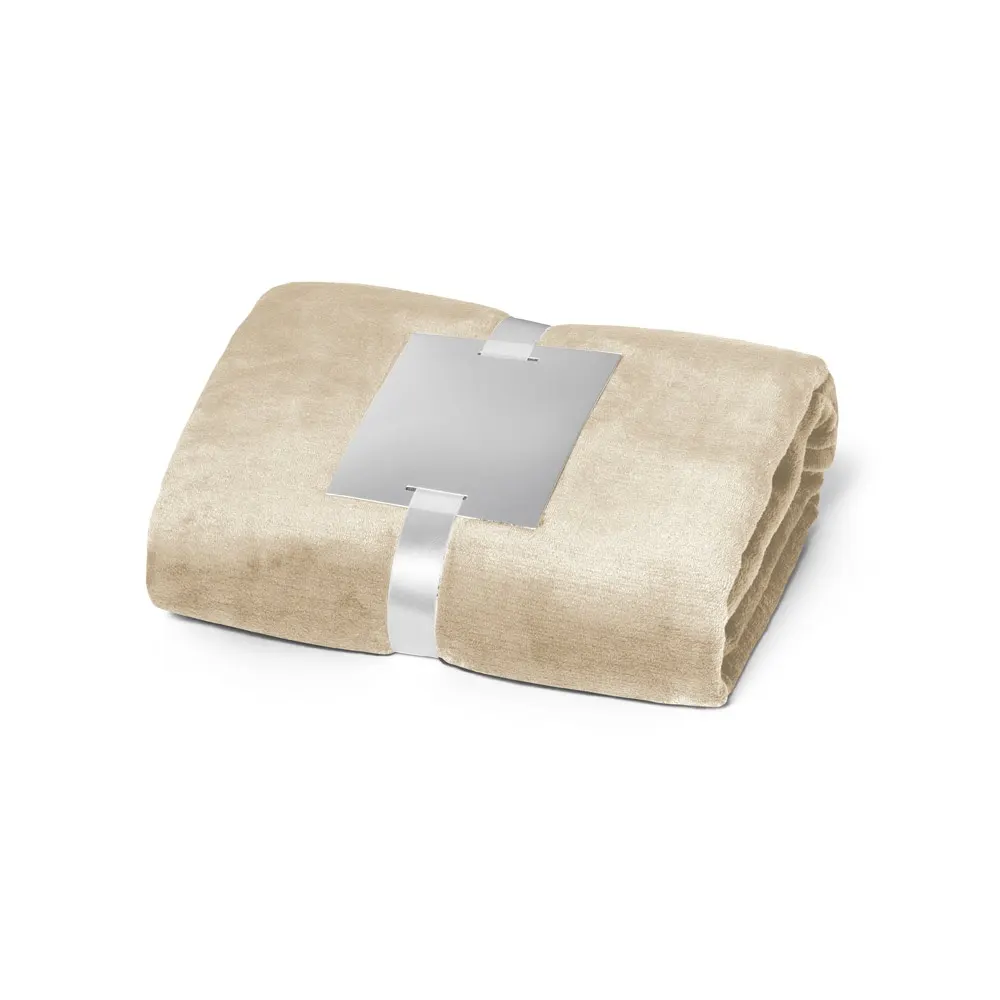 DYLEAF. Manta polar (240 g/m²) con cinta para tarjeta de personalización