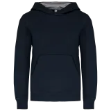Sudadera capucha contrastada niños