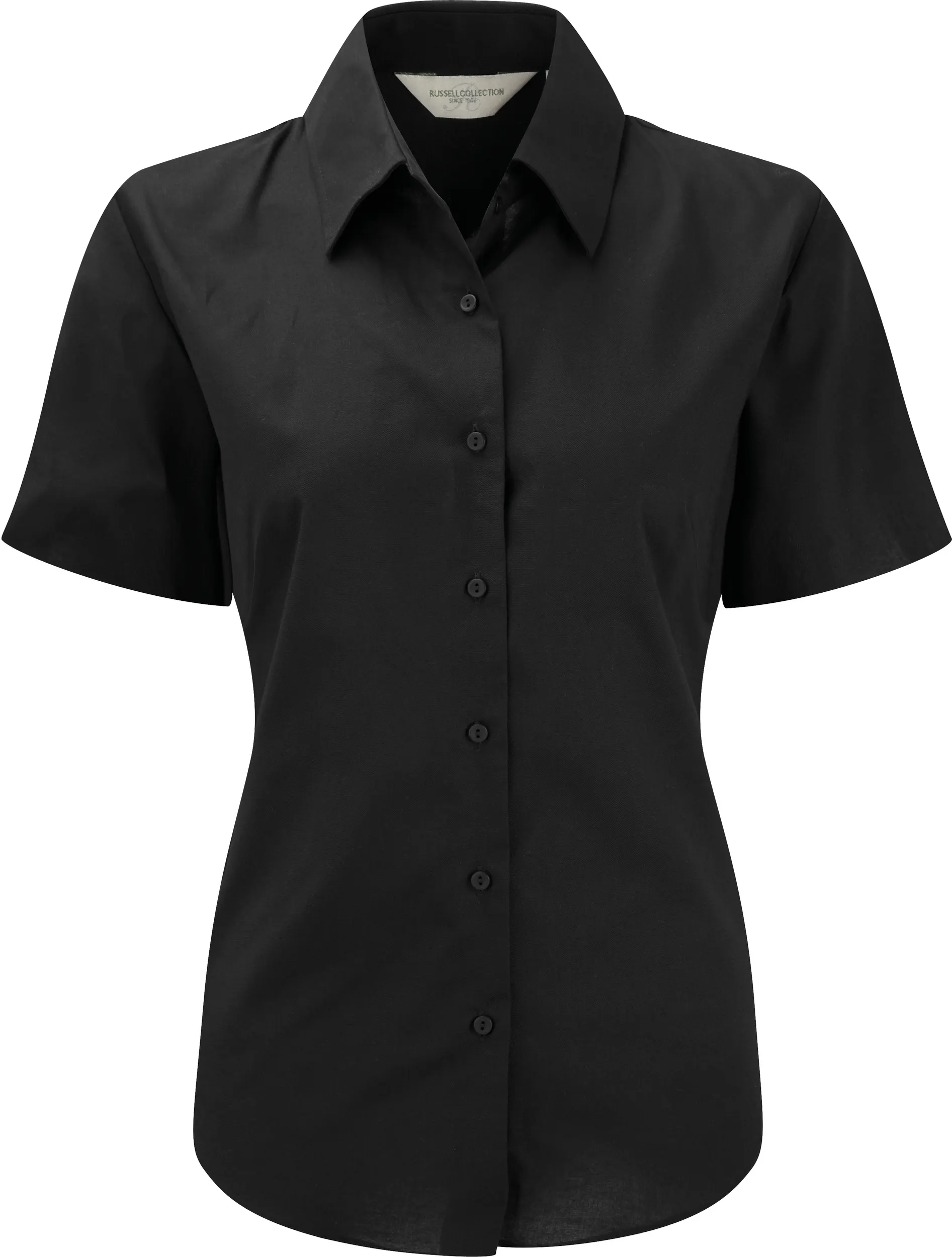 Camisa Oxford manga corta mujer
