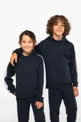 Sudadera de equipo bicolor con capucha infantil