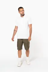 Bermuda ligera multibolsillos para hombre