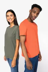 Camiseta ecorresponsable efecto lavado unisex