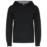 Sudadera capucha contrastada niños