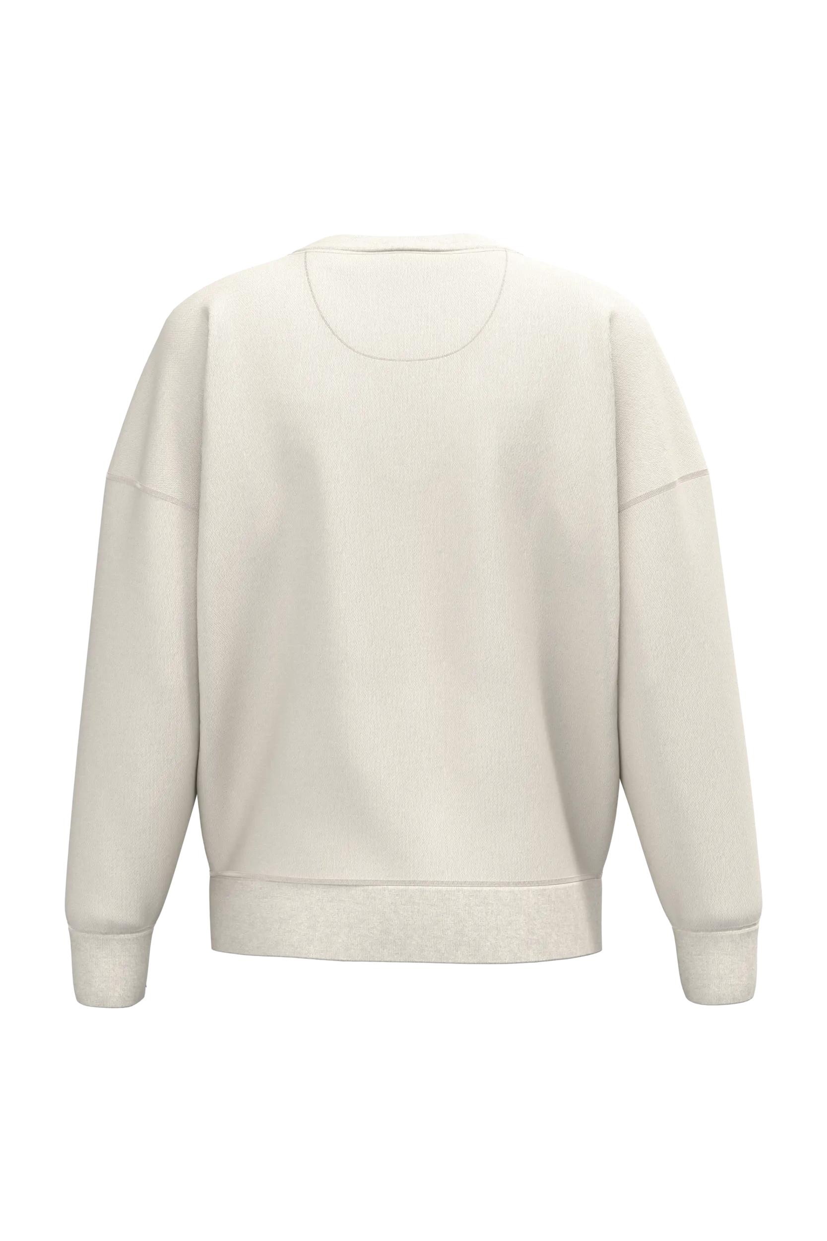 Sudadera ecorresponsable cuello redondo hombros caídos mujer