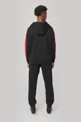 Sudadera de equipo bicolor con capucha unisex