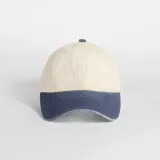 Gorra vintage compacta con visera en contraste