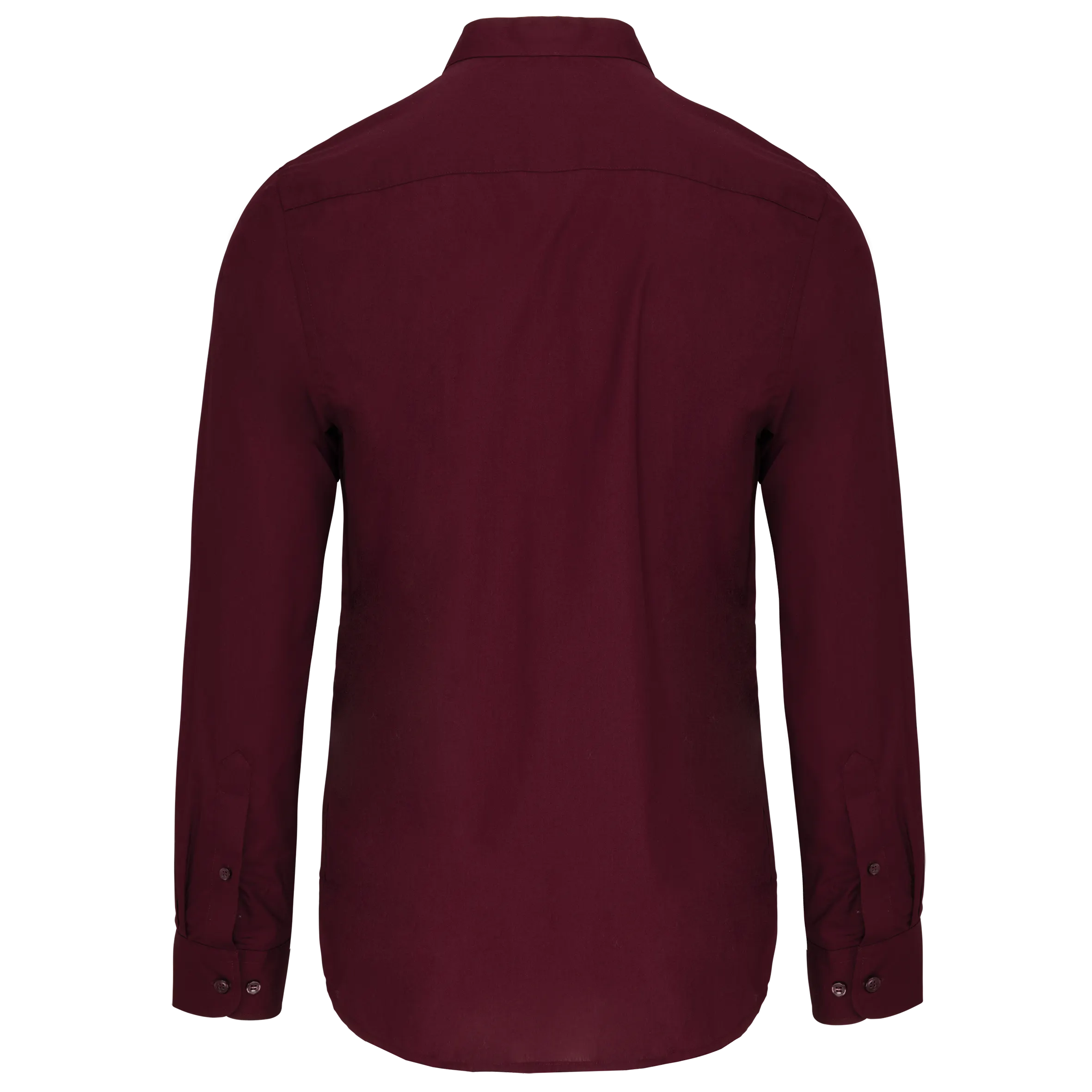 Camisa cuello mao manga larga hombre