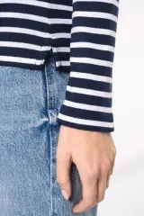 Camiseta marinera de manga larga de mujer