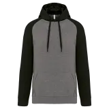 Sudadera bicolor con capucha adulto
