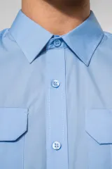Camisa piloto manga larga hombre