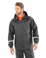 Chaqueta impermeable Prism PU con bandas reflectantes