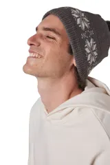 Gorro navideño de punto con motivo de estrellas