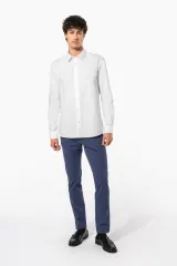 Camisa oxford de manga larga hombre