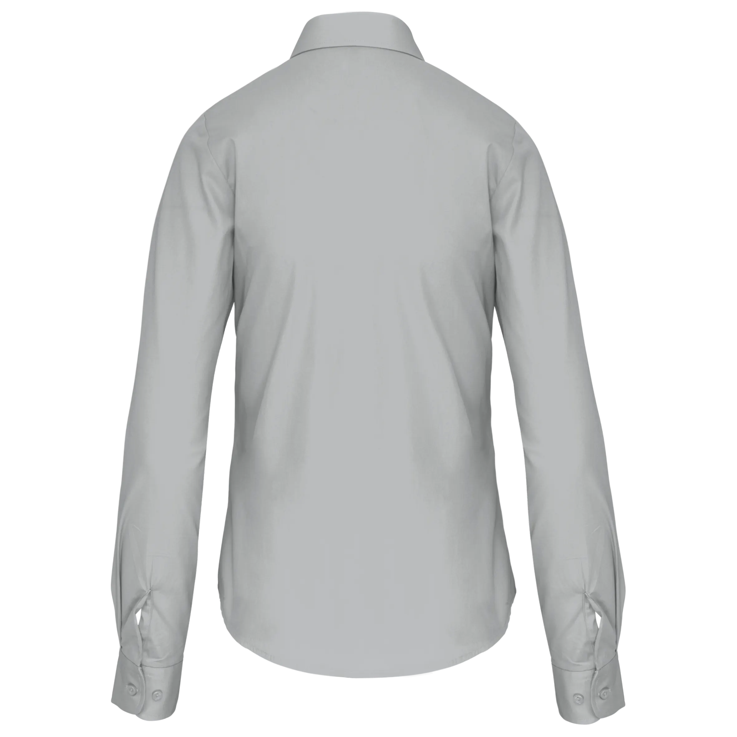 Camisa popelina manga larga mujer