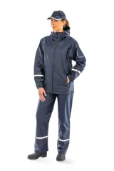 Chaqueta impermeable Prism PU con bandas reflectantes