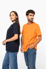 Camiseta de manga corta y cuello redondo unisex