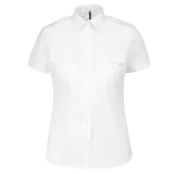 Camisa piloto manga corta mujer