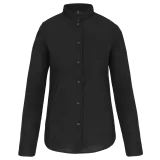 Camisa cuello mao manga larga mujer