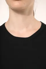 Jersey Supima® cuello redondo mujer
