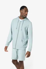 Sudadera con capucha y cremallera hombre