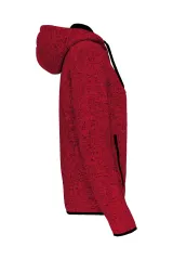 Chaqueta jaspeada con capucha mujer