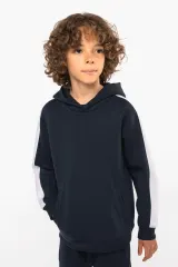 Sudadera de equipo bicolor con capucha infantil