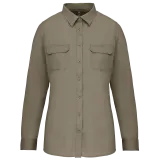 Camisa Safari manga larga mujer