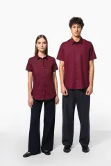 Camisa strech manga corta hombre