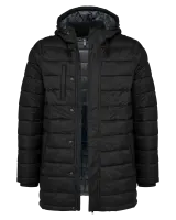 Parka ligera acolchada con capucha para hombre