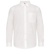 Camisa popelina manga larga niños